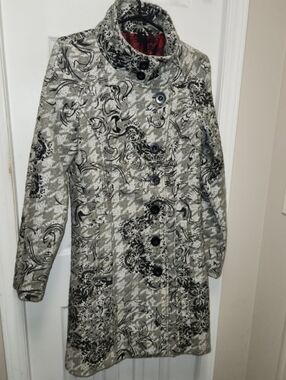 Desigual houndstooth coat
